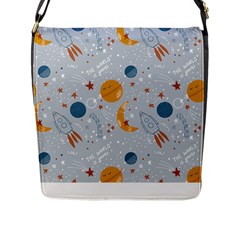 Cosmos T- Shirt Cute Baby Cosmic Pattern T- Shirt Flap Closure Messenger Bag (l) by EnriqueJohnson