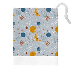 Cosmos T- Shirt Cute Baby Cosmic Pattern T- Shirt Drawstring Pouch (4xl) by EnriqueJohnson