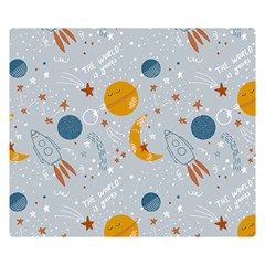 Cosmos T- Shirt Cute Baby Cosmic Pattern T- Shirt Premium Plush Fleece Blanket (small) by EnriqueJohnson