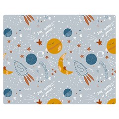 Cosmos T- Shirt Cute Baby Cosmic Pattern T- Shirt Premium Plush Fleece Blanket (medium) by EnriqueJohnson