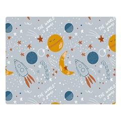 Cosmos T- Shirt Cute Baby Cosmic Pattern T- Shirt Premium Plush Fleece Blanket (large) by EnriqueJohnson