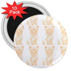 Cute Yorkie Pattern T- Shirt Yorkshire Terrier Cute Pattern T- Shirt 3  Magnets (10 Pack)  by EnriqueJohnson