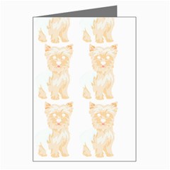 Cute Yorkie Pattern T- Shirt Yorkshire Terrier Cute Pattern T- Shirt Greeting Card by EnriqueJohnson