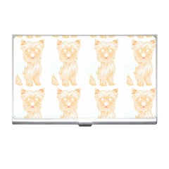 Cute Yorkie Pattern T- Shirt Yorkshire Terrier Cute Pattern T- Shirt Business Card Holder by EnriqueJohnson