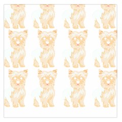 Cute Yorkie Pattern T- Shirt Yorkshire Terrier Cute Pattern T- Shirt Square Satin Scarf (36  X 36 ) by EnriqueJohnson