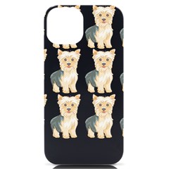 Cute Yorkie Pattern T- Shirt Yorkshire Terrier Cute Pattern T- Shirt Iphone 14 Black Uv Print Case by EnriqueJohnson