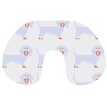 Dachshund Cute Pattern T- Shirt Dachshund Dog Breed Cute Pattern T- Shirt Travel Neck Pillow Front