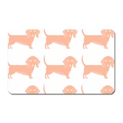 Dachshund Dog Pattern T- Shirt Brown Dachshund Dog Breed Cute Pattern T- Shirt Magnet (rectangular) by EnriqueJohnson