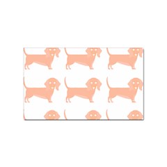 Dachshund Dog Pattern T- Shirt Brown Dachshund Dog Breed Cute Pattern T- Shirt Sticker Rectangular (100 Pack) by EnriqueJohnson