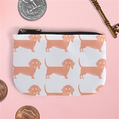 Dachshund Dog Pattern T- Shirt Brown Dachshund Dog Breed Cute Pattern T- Shirt Mini Coin Purse by EnriqueJohnson