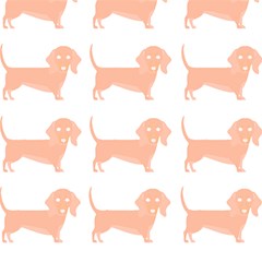 Dachshund Dog Pattern T- Shirt Brown Dachshund Dog Breed Cute Pattern T- Shirt Play Mat (rectangle) by EnriqueJohnson