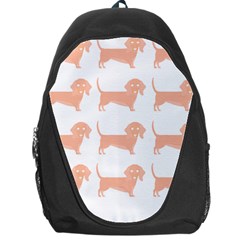 Dachshund Dog Pattern T- Shirt Brown Dachshund Dog Breed Cute Pattern T- Shirt Backpack Bag by EnriqueJohnson