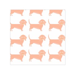 Dachshund Dog Pattern T- Shirt Brown Dachshund Dog Breed Cute Pattern T- Shirt Square Satin Scarf (30  X 30 ) by EnriqueJohnson