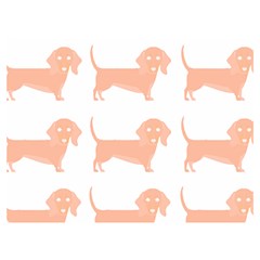 Dachshund Dog Pattern T- Shirt Brown Dachshund Dog Breed Cute Pattern T- Shirt Two Sides Premium Plush Fleece Blanket (extra Small) by EnriqueJohnson