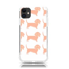 Dachshund Dog Pattern T- Shirt Brown Dachshund Dog Breed Cute Pattern T- Shirt Iphone 11 Tpu Uv Print Case by EnriqueJohnson