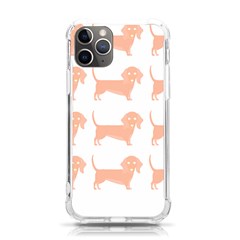 Dachshund Dog Pattern T- Shirt Brown Dachshund Dog Breed Cute Pattern T- Shirt Iphone 11 Pro 5 8 Inch Tpu Uv Print Case by EnriqueJohnson