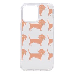 Dachshund Dog Pattern T- Shirt Brown Dachshund Dog Breed Cute Pattern T- Shirt Iphone 14 Pro Max Tpu Uv Print Case by EnriqueJohnson