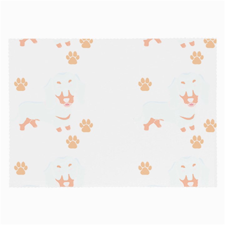 Dachshund Dog Pattern T- Shirt Dachshund Dog Breed Cute Pattern T- Shirt Large Glasses Cloth (2 Sides)