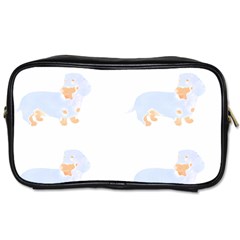 Dachshund Dog T- Shirt Dachshund Dog Pattern T- Shirt Toiletries Bag (one Side) by EnriqueJohnson