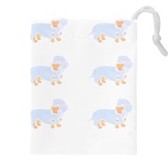 Dachshund Dog T- Shirt Dachshund Dog Pattern T- Shirt Drawstring Pouch (4xl) by EnriqueJohnson