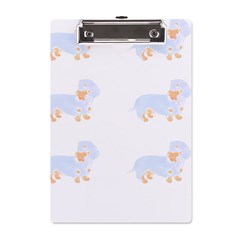 Dachshund Dog T- Shirt Dachshund Dog Pattern T- Shirt A5 Acrylic Clipboard by EnriqueJohnson