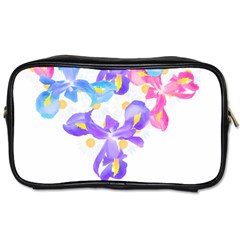 Daisies In Bloom T- Shirt Daisy Iris Heart Flower Floral Pattern Daisies T- Shirt Toiletries Bag (two Sides) by EnriqueJohnson