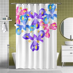 Daisies In Bloom T- Shirt Daisy Iris Heart Flower Floral Pattern Daisies T- Shirt Shower Curtain 48  X 72  (small)  by EnriqueJohnson