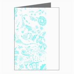 Deep Sea T- Shirt Deep Sea Food Chain Pattern (white) T- Shirt Greeting Cards (pkg Of 8) by EnriqueJohnson