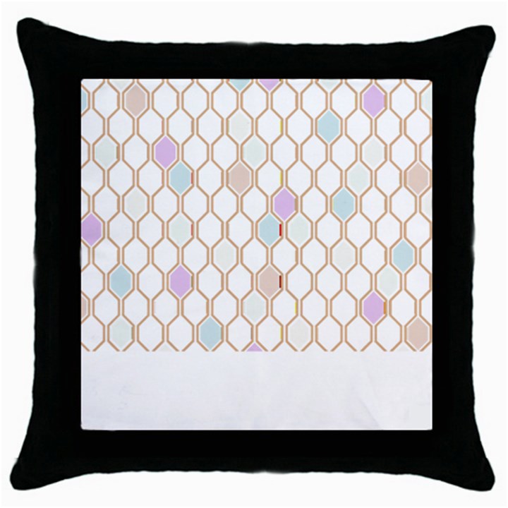 Diamond T- Shirt Colorful Diamond Roster T- Shirt Throw Pillow Case (Black)