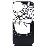 Diy Flowers Floral Flowerpot Coloring T- Shirt Color With Sharpies! Spring Flower Pot T- Shirt iPhone 14 Plus Black UV Print Case Front