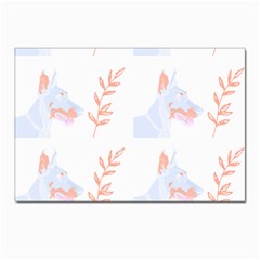 Doberman Pinscher T- Shirt Doberman Pinscher Dog Pattern T- Shirt (1) Postcard 4 x 6  (pkg Of 10) by EnriqueJohnson