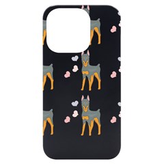 Doberman Pinscher T- Shirt Doberman Pinscher Dog Pattern T- Shirt (3) Iphone 14 Pro Black Uv Print Case by EnriqueJohnson