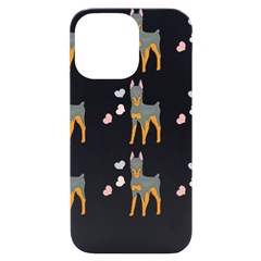 Doberman Pinscher T- Shirt Doberman Pinscher Dog Pattern T- Shirt (3) Iphone 14 Pro Max Black Uv Print Case by EnriqueJohnson