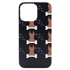 Doberman Pinscher T- Shirt Doberman Pinscher Dog Pattern T- Shirt Iphone 14 Pro Max Black Uv Print Case by EnriqueJohnson