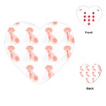 Dog And Cat Lover Pattern T- Shirtdog And Cat Lover Pattern T- Shirt (1) Playing Cards Single Design (Heart) Front