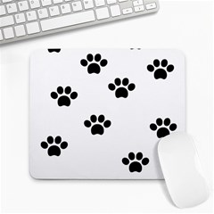 Dog Paw Print T- Shirt Paw Pattern 6 Large Mousepad by EnriqueJohnson