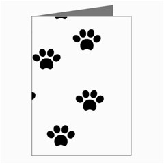 Dog Paw Print T- Shirt Paw Pattern 6 Greeting Card by EnriqueJohnson