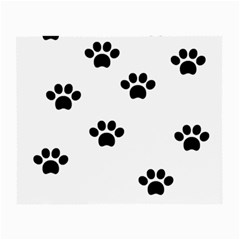 Dog Paw Print T- Shirt Paw Pattern 6 Small Glasses Cloth by EnriqueJohnson