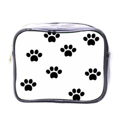 Dog Paw Print T- Shirt Paw Pattern 6 Mini Toiletries Bag (one Side) by EnriqueJohnson