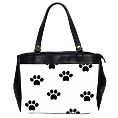 Dog Paw Print T- Shirt Paw Pattern 6 Oversize Office Handbag (2 Sides) by EnriqueJohnson