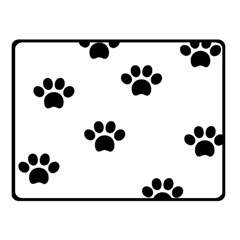 Dog Paw Print T- Shirt Paw Pattern 6 Fleece Blanket (small) by EnriqueJohnson