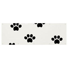 Dog Paw Print T- Shirt Paw Pattern 6 Banner And Sign 12  X 4  by EnriqueJohnson