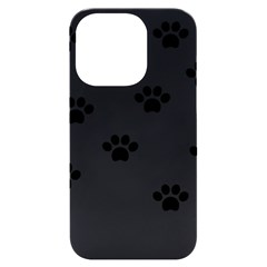 Dog Paw Print T- Shirt Paw Pattern 6 Iphone 14 Pro Black Uv Print Case by EnriqueJohnson