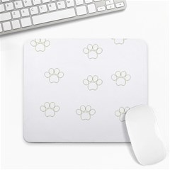 Dog Paw Print T- Shirt Paw Pattern T- Shirt Large Mousepad by EnriqueJohnson