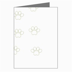 Dog Paw Print T- Shirt Paw Pattern T- Shirt Greeting Card by EnriqueJohnson