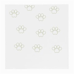 Dog Paw Print T- Shirt Paw Pattern T- Shirt Medium Glasses Cloth (2 Sides) by EnriqueJohnson