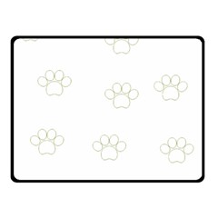 Dog Paw Print T- Shirt Paw Pattern T- Shirt Fleece Blanket (small) by EnriqueJohnson