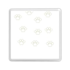 Dog Paw Print T- Shirt Paw Pattern T- Shirt Memory Card Reader (square)