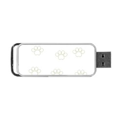 Dog Paw Print T- Shirt Paw Pattern T- Shirt Portable Usb Flash (two Sides) by EnriqueJohnson