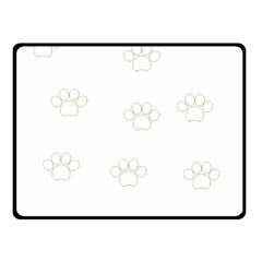 Dog Paw Print T- Shirt Paw Pattern T- Shirt Two Sides Fleece Blanket (small) by EnriqueJohnson